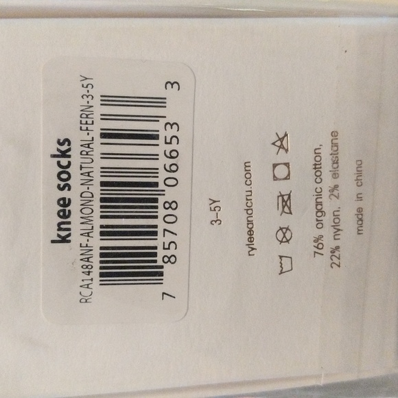 NWT Rylee and Cru Solid Ribbed Socks -3 Pack Rib Knit Knee Socks - Picture 8 of 9